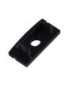 TAPA C/ AGUJ PERFIL ALU. NEGRO 2000*17.1*8.5mm
